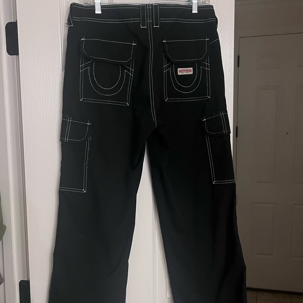 Black stitched Cargo